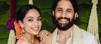 Shobita Dhulipala Wedding Dress: The outfit with gold work!!!